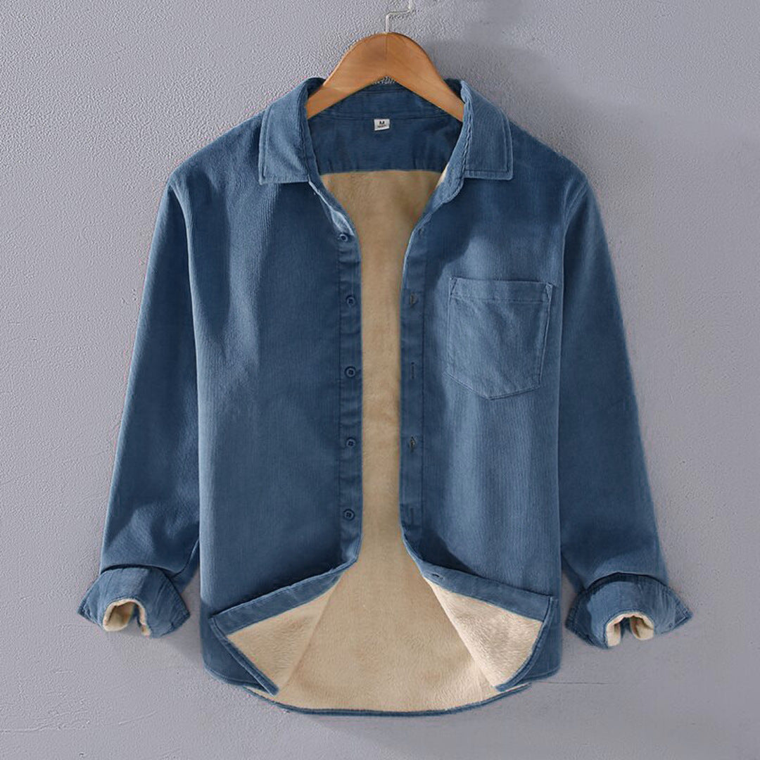 WARM FLEECE CORDUROY SHIRT