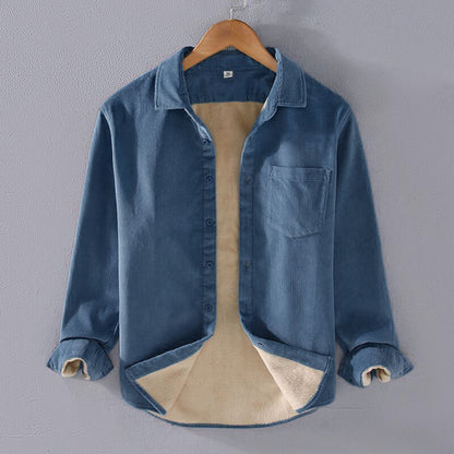 WARM FLEECE CORDUROY SHIRT