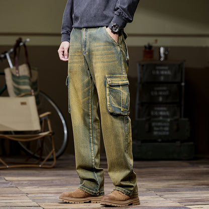 MULTI-POCKET WORK JEANS