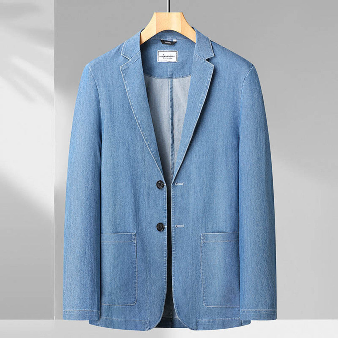 Denim Cotton Blazer