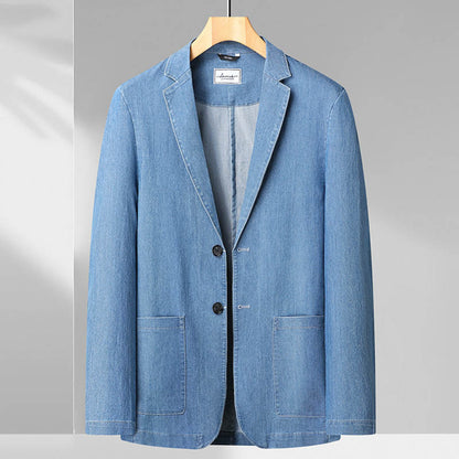 Denim Cotton Blazer