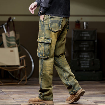 MULTI-POCKET WORK JEANS