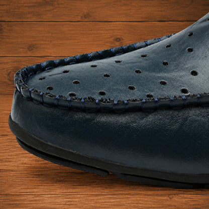 Perforated Leather Loafers