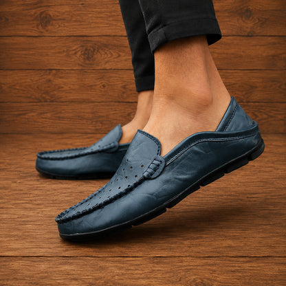 Perforated Leather Loafers