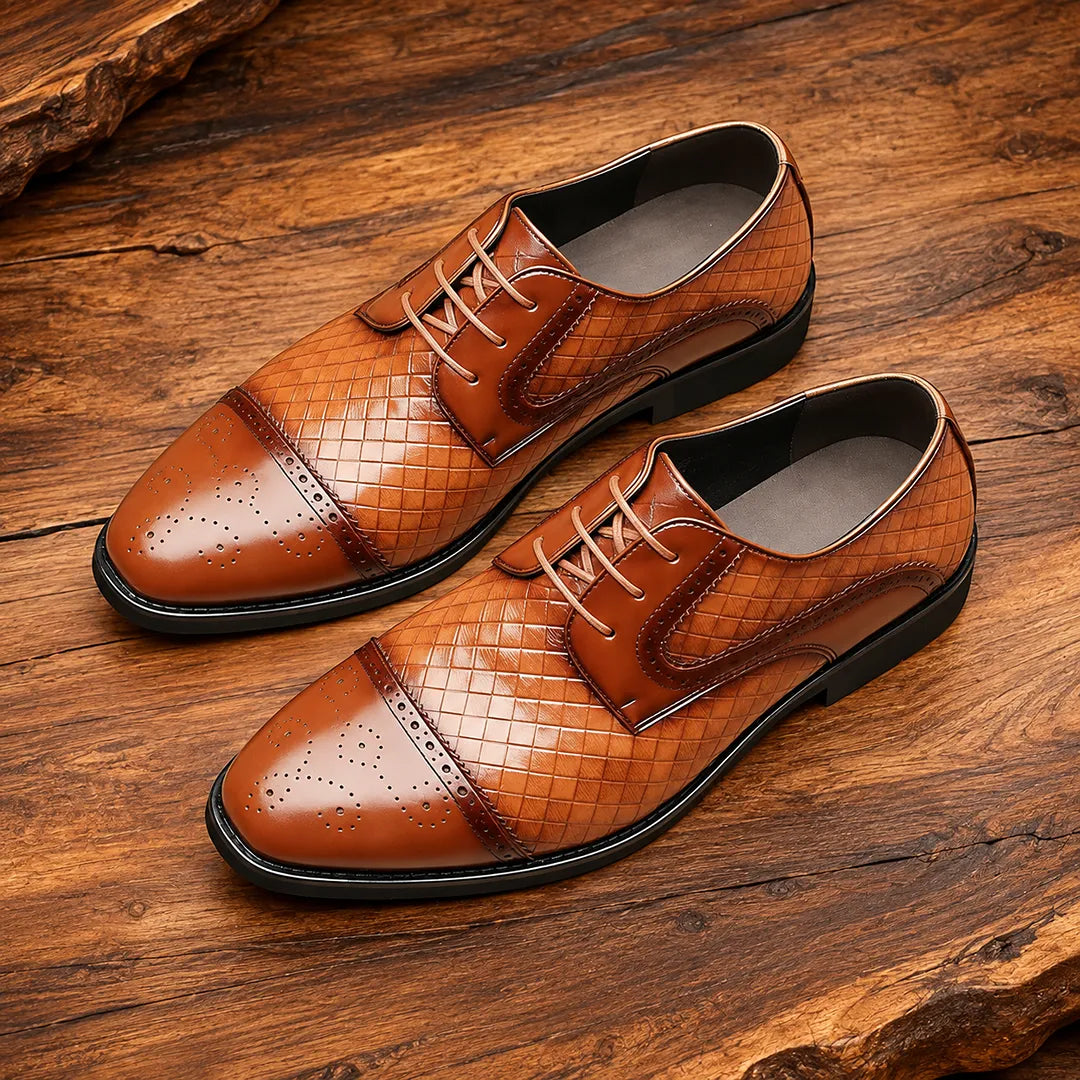 Polished Brogue Dress Shoes