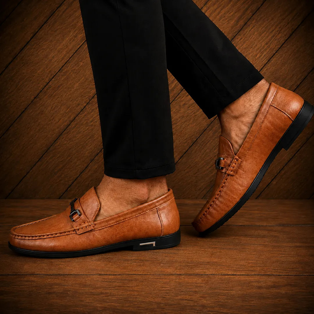 Polished Slip-On Loafers