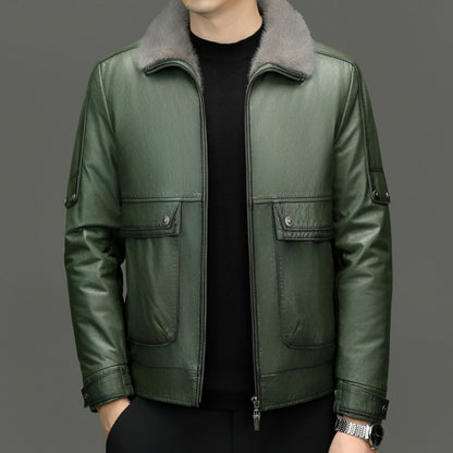 REGAL LEATHER JACKET PLUSH