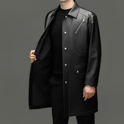 MIDNIGHT COWHIDE POWER COAT