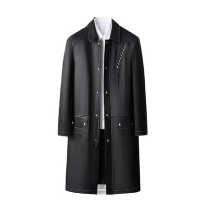 MIDNIGHT COWHIDE POWER COAT