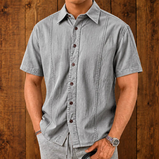 Refined Casual Collared Shirt