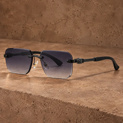 Rimless Gradient Sunglasses