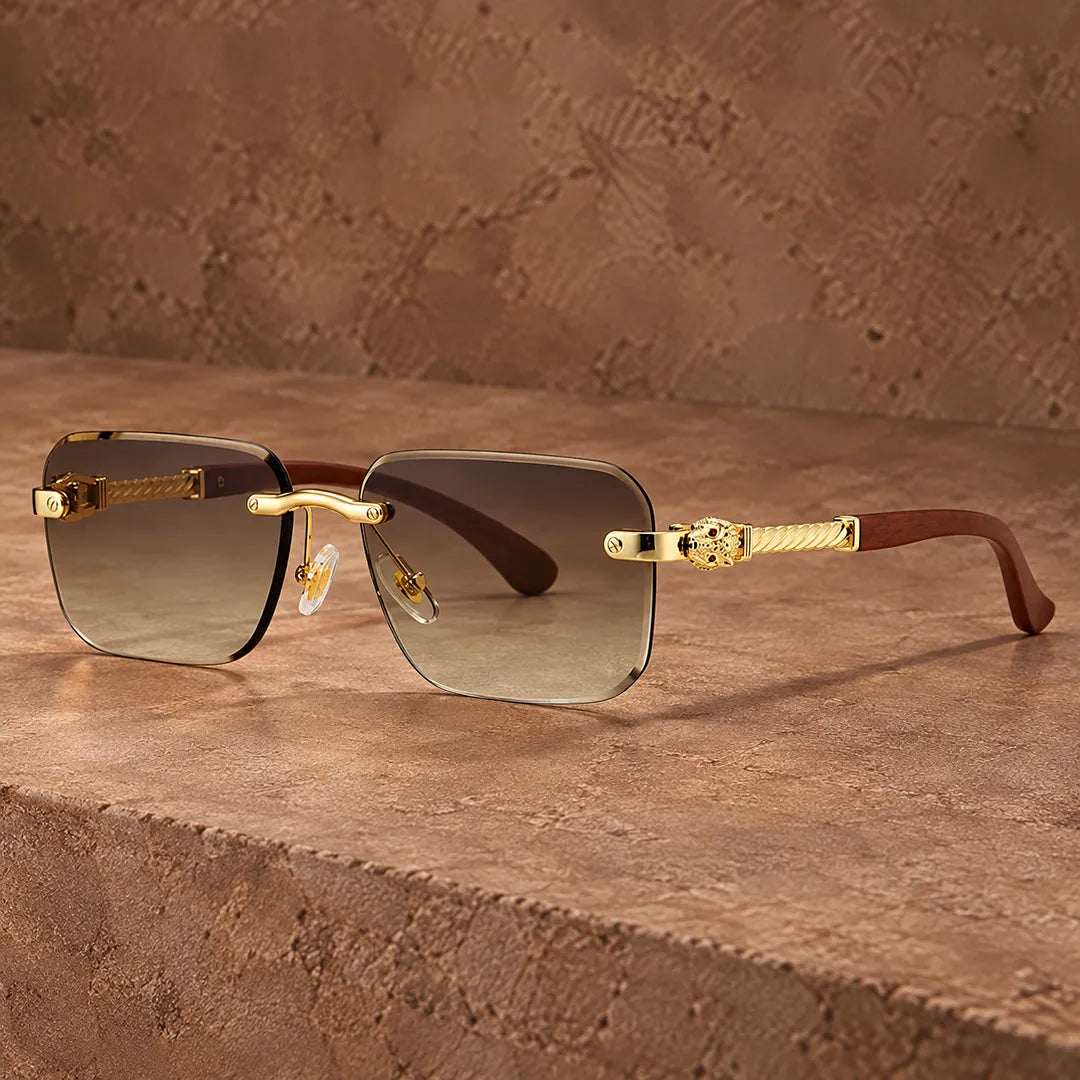 Rimless Gradient Sunglasses