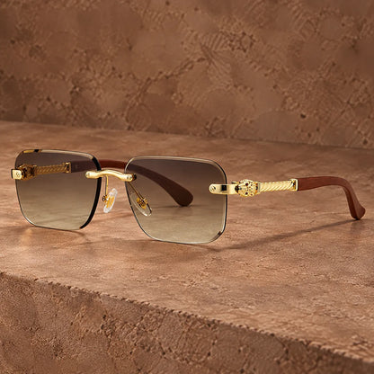 Rimless Gradient Sunglasses