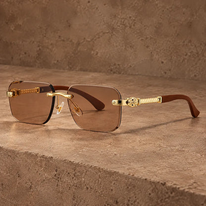 Rimless Gradient Sunglasses
