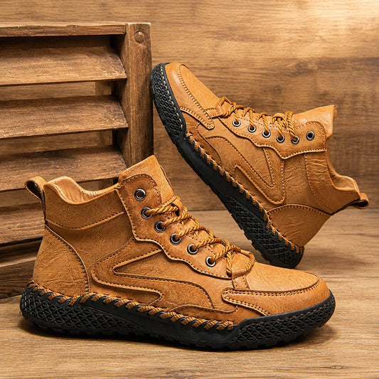 Rugged High Top Boots