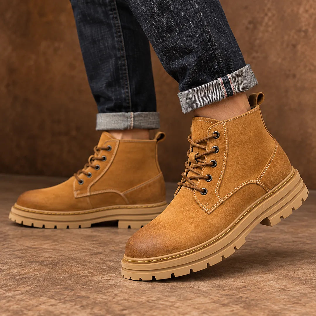 Rugged Lace-Up Boots