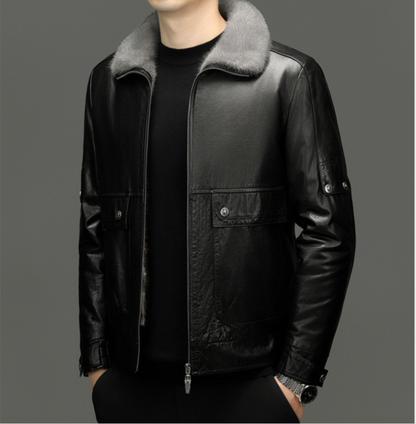 REGAL LEATHER JACKET PLUSH