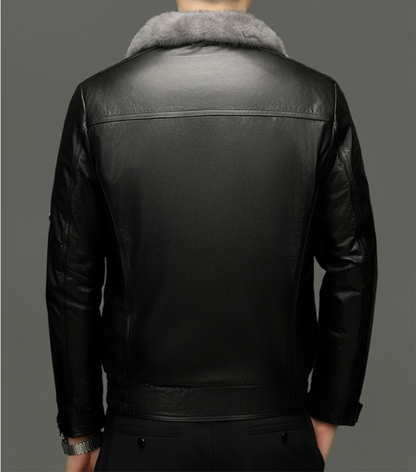 REGAL LEATHER JACKET PLUSH