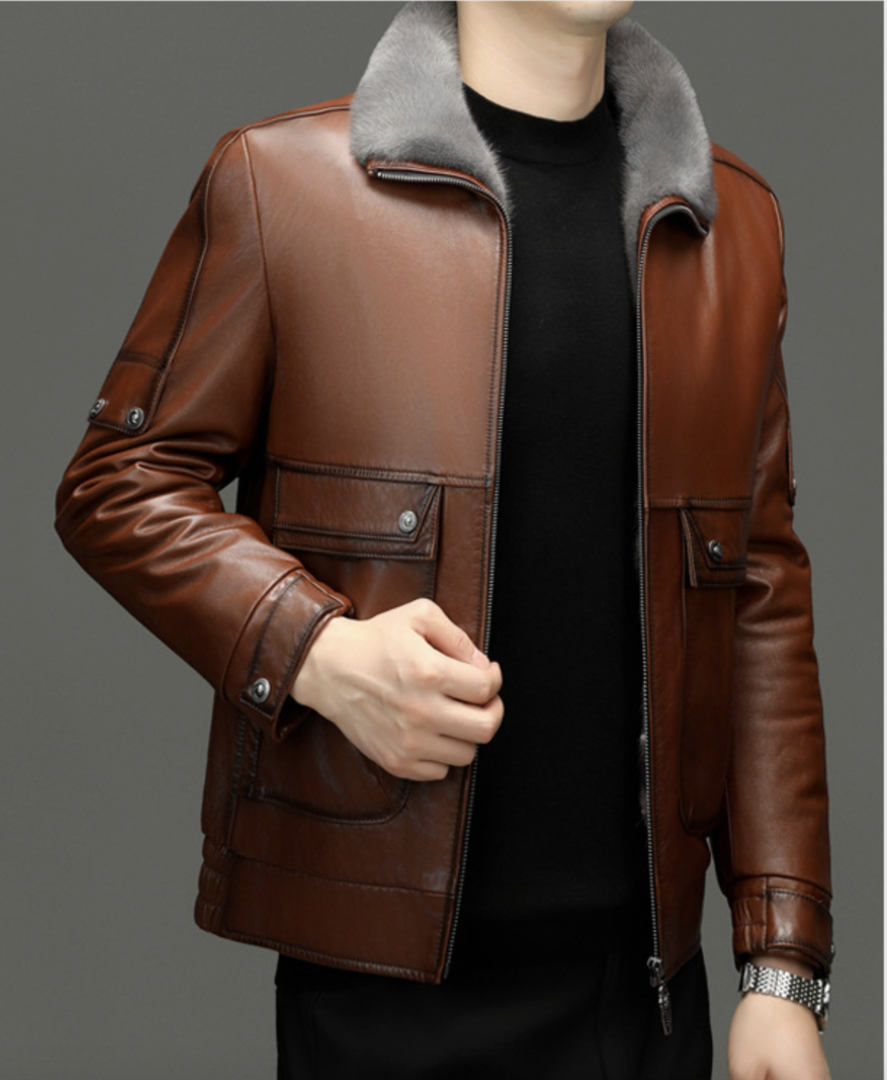 REGAL LEATHER JACKET PLUSH