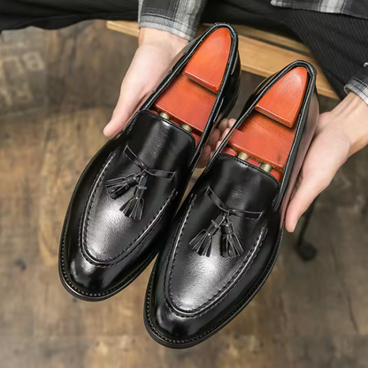 FORMAL TASSEL LEATHER LOAFERS