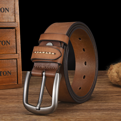 GENUINE LEATHER BUCKLE BELT