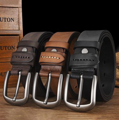 GENUINE LEATHER BUCKLE BELT