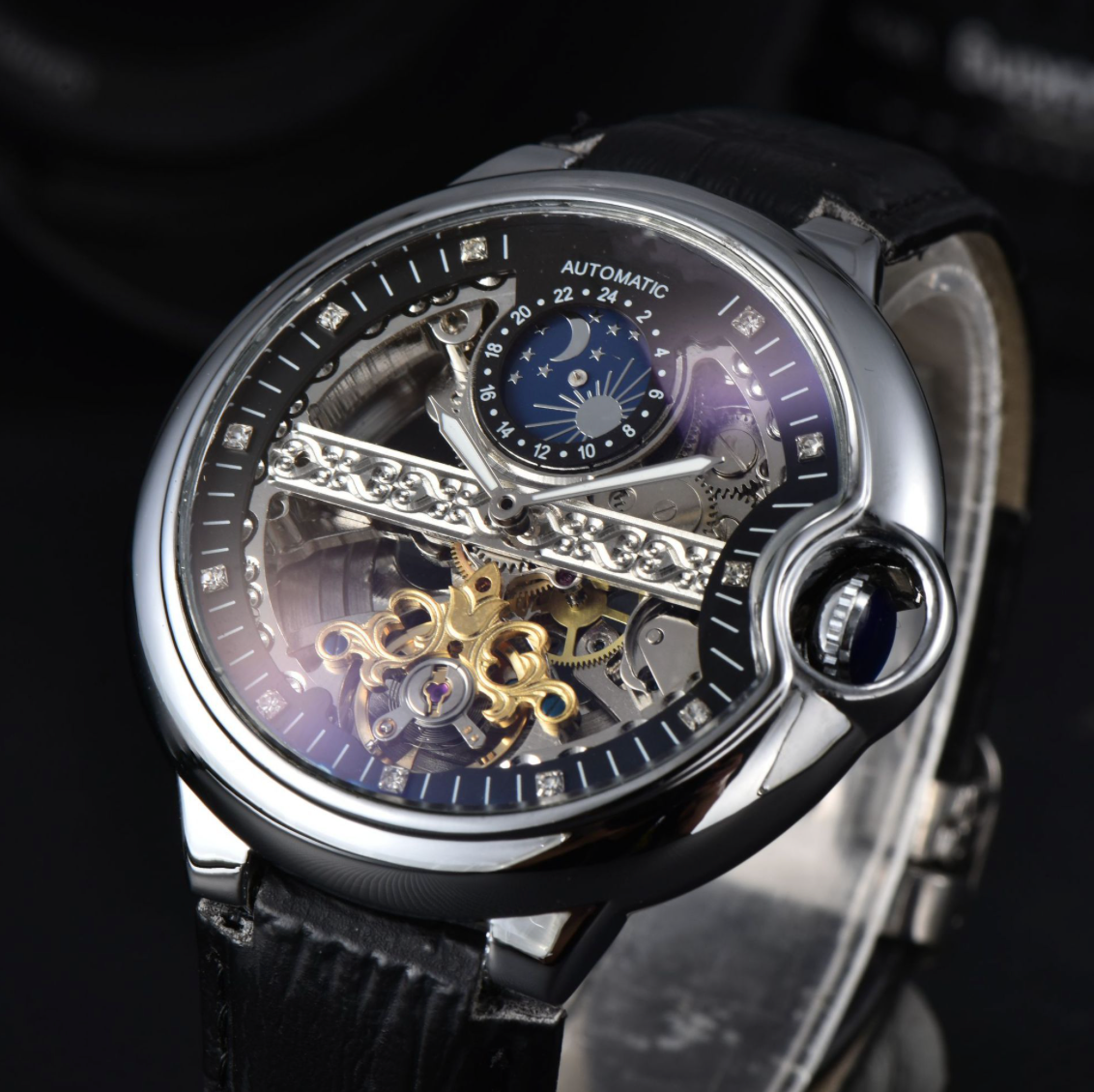 AUTOMATIC MOON TOURBILLON WATCH