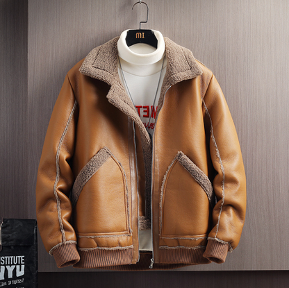 SHEARLING LAMBSKIN BOMBER