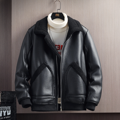SHEARLING LAMBSKIN BOMBER