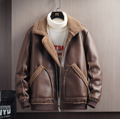 SHEARLING LAMBSKIN BOMBER