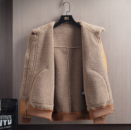 SHEARLING LAMBSKIN BOMBER