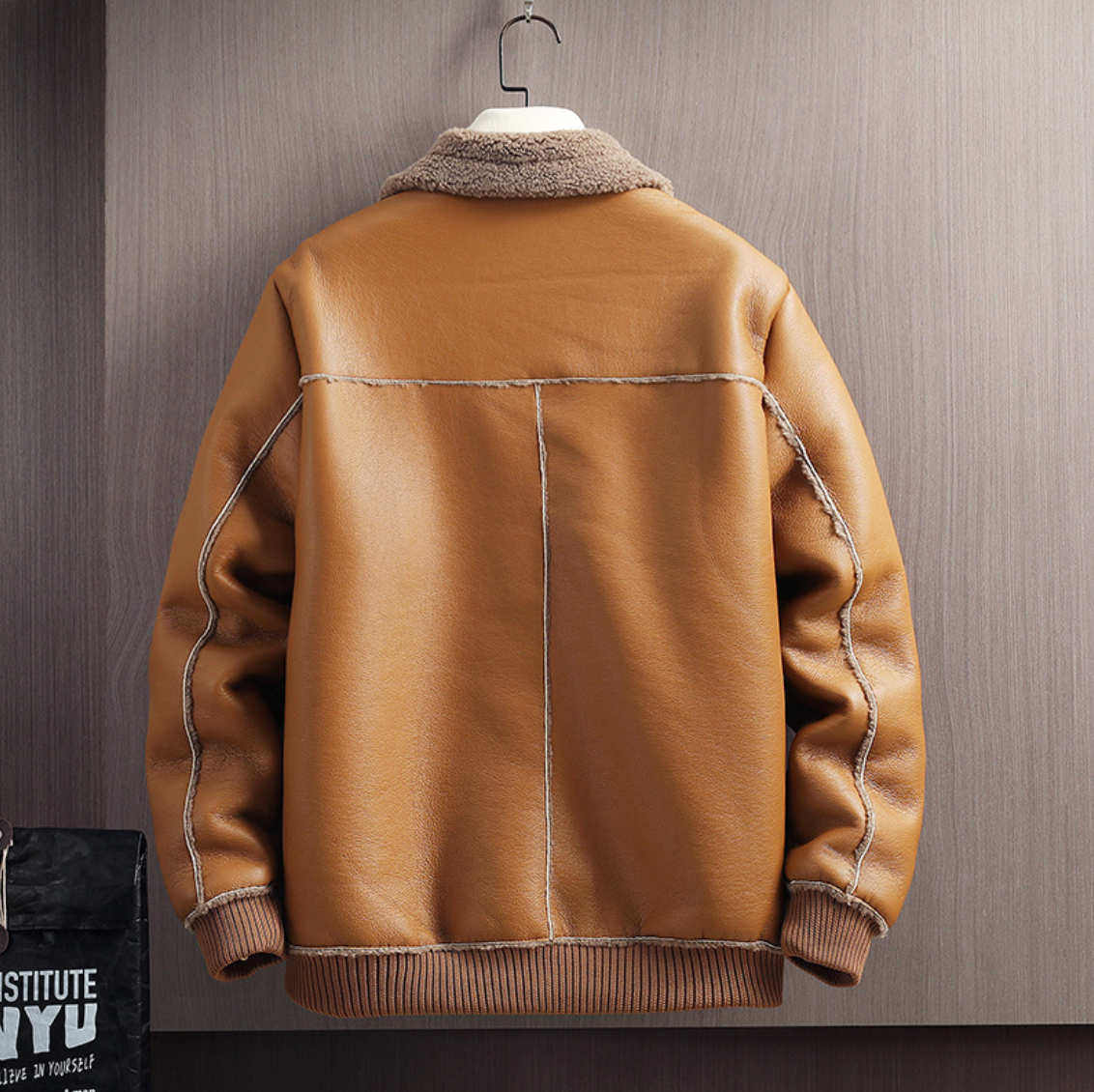 SHEARLING LAMBSKIN BOMBER