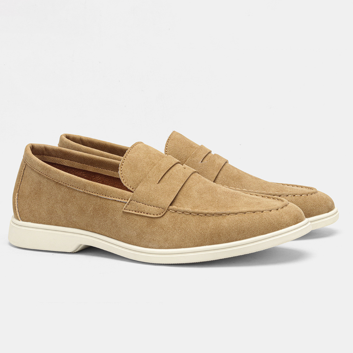 VINTAGE SUEDE PENNY LOAFERS