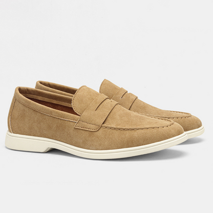 VINTAGE SUEDE PENNY LOAFERS