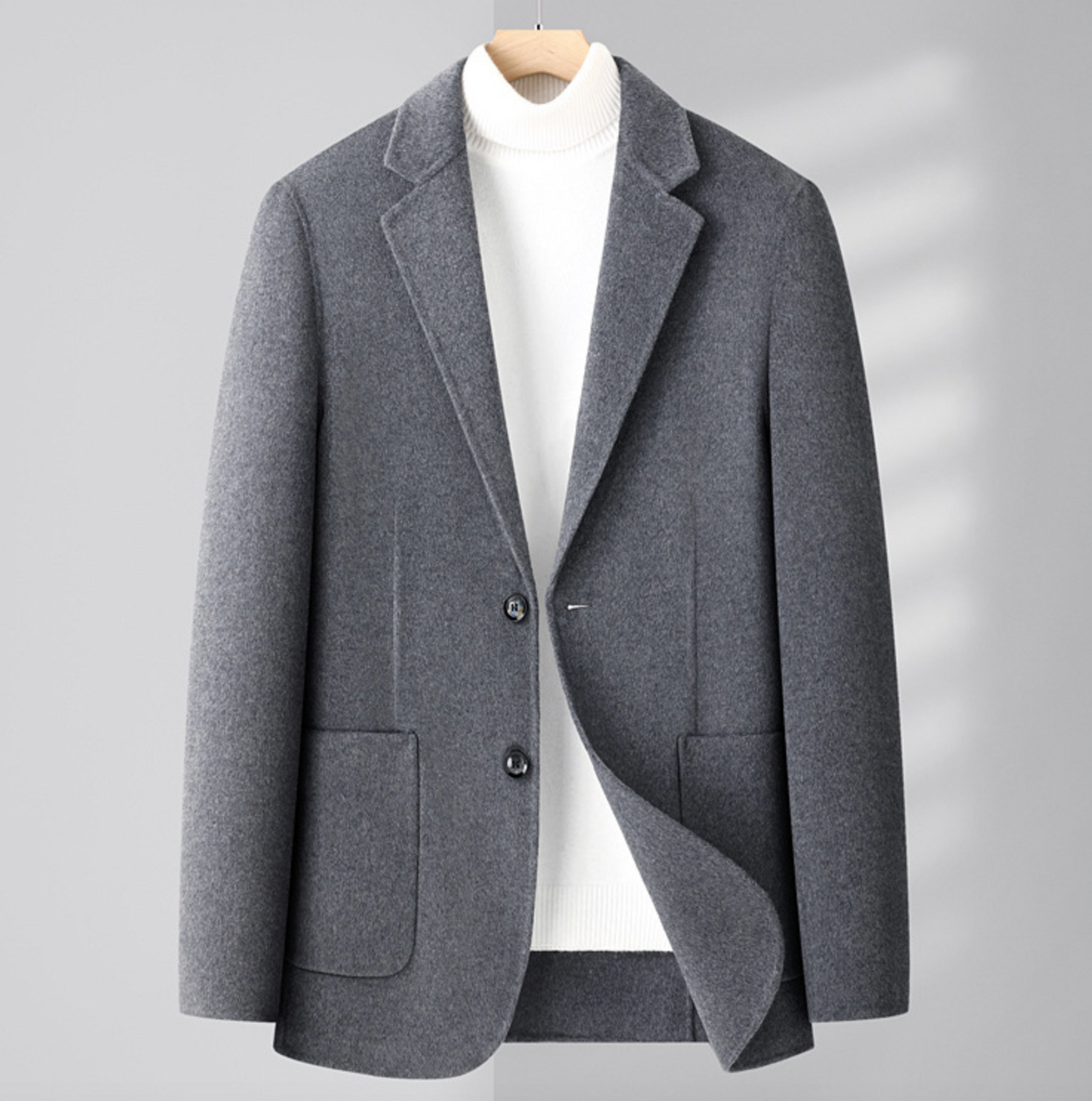 REVERSIBLE WOOL BLAZER