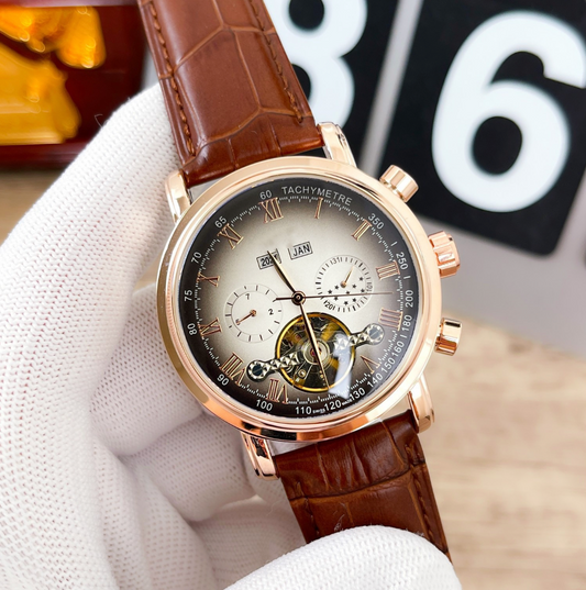 AUTOMATIC TOURBILLON CALENDAR WATCH