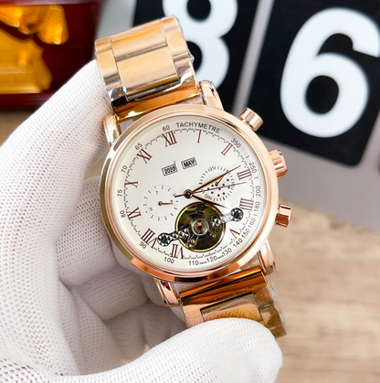 AUTOMATIC TOURBILLON CALENDAR WATCH