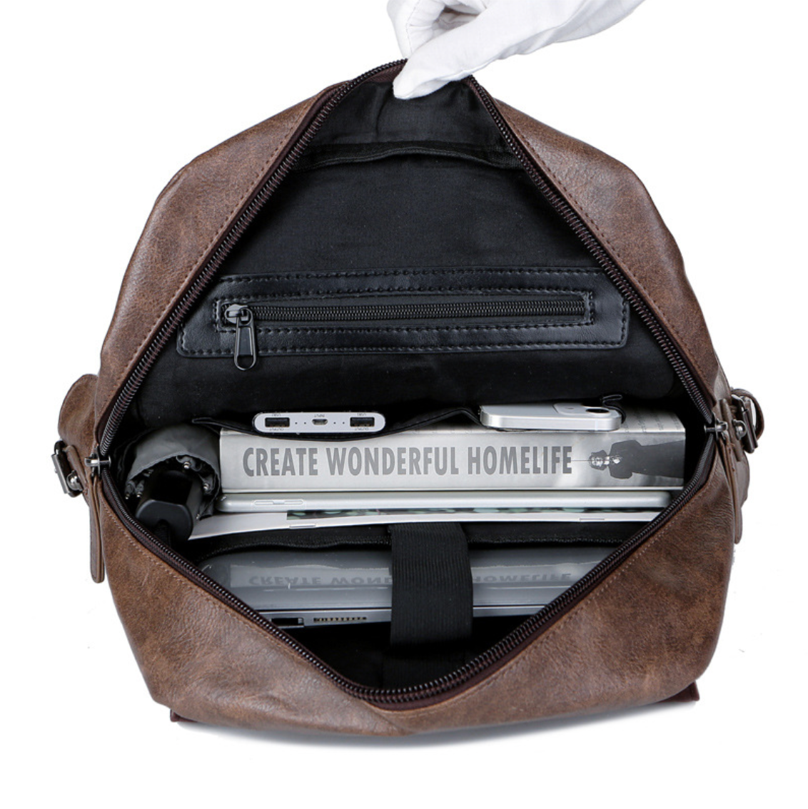 LEATHER EXECUTIVE BACKPACK