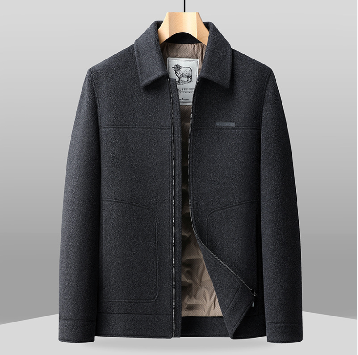 VERSATILE WOOL ZIP JACKET