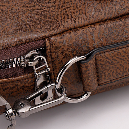BUSINESS LEATHER SHOULDER BAG