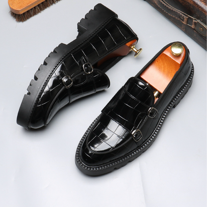 CROC BUCKLE COMFORT LOAFERS