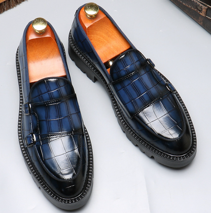 CROC BUCKLE COMFORT LOAFERS