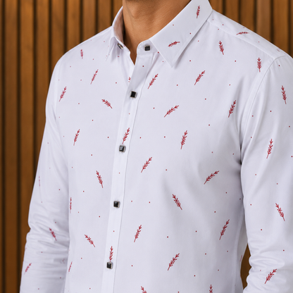Embroidered Long Sleeve Shirt