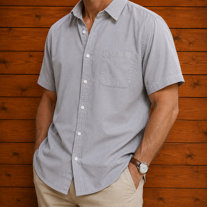 Refined Linen Blend Shirt