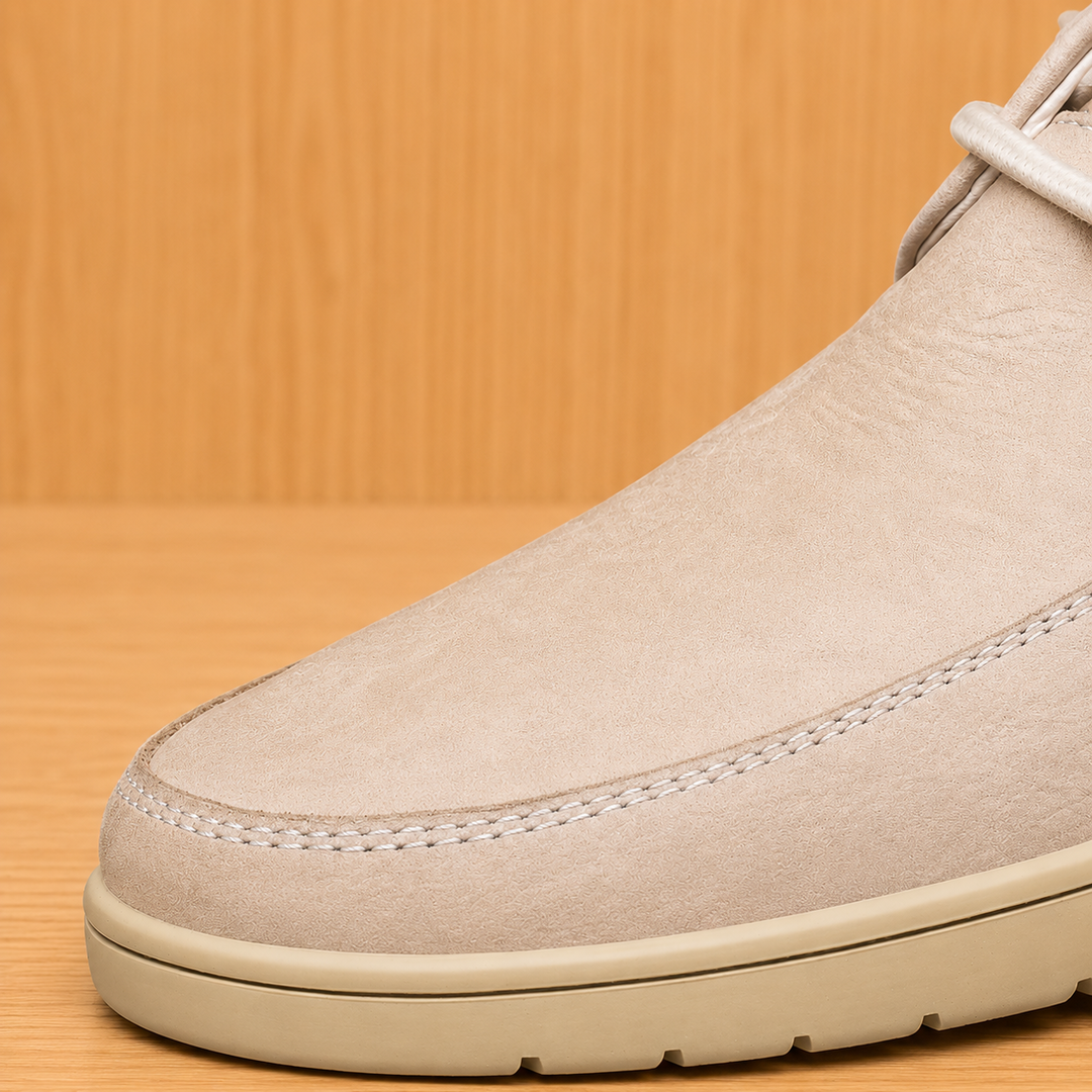 Textured Lace-Up Derby Shoes