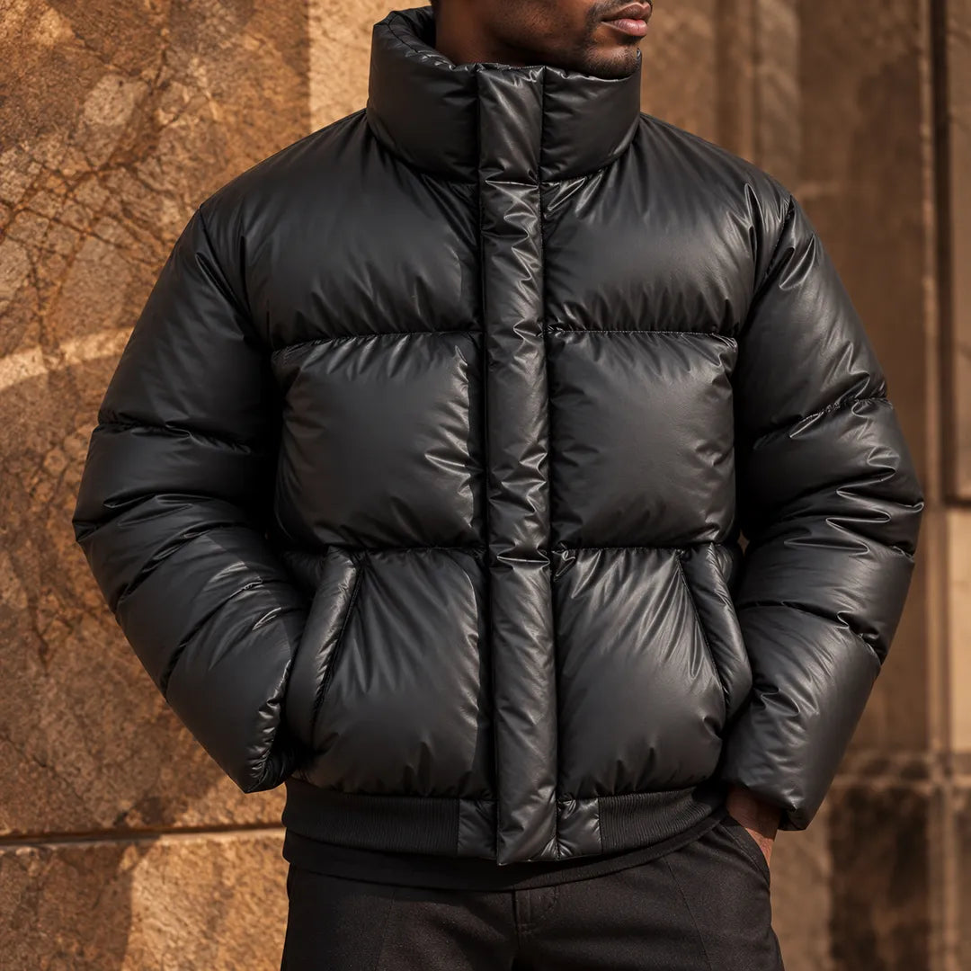 Stand Collar Puffer Jacket