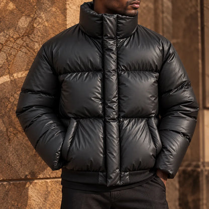 Stand Collar Puffer Jacket