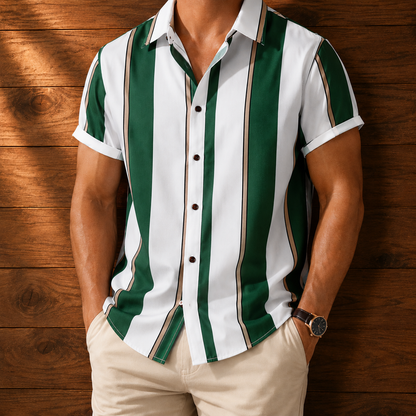 Classic Vertical Stripe Shirt