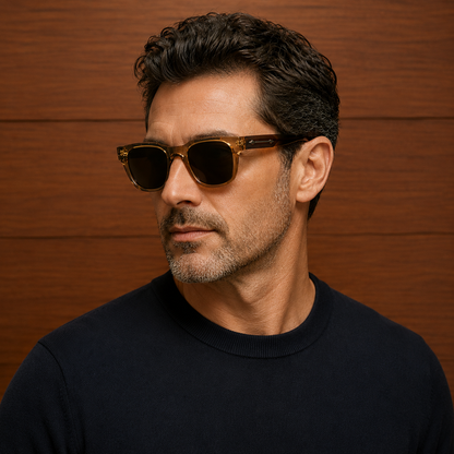 Refined Square Frame Sunglasses