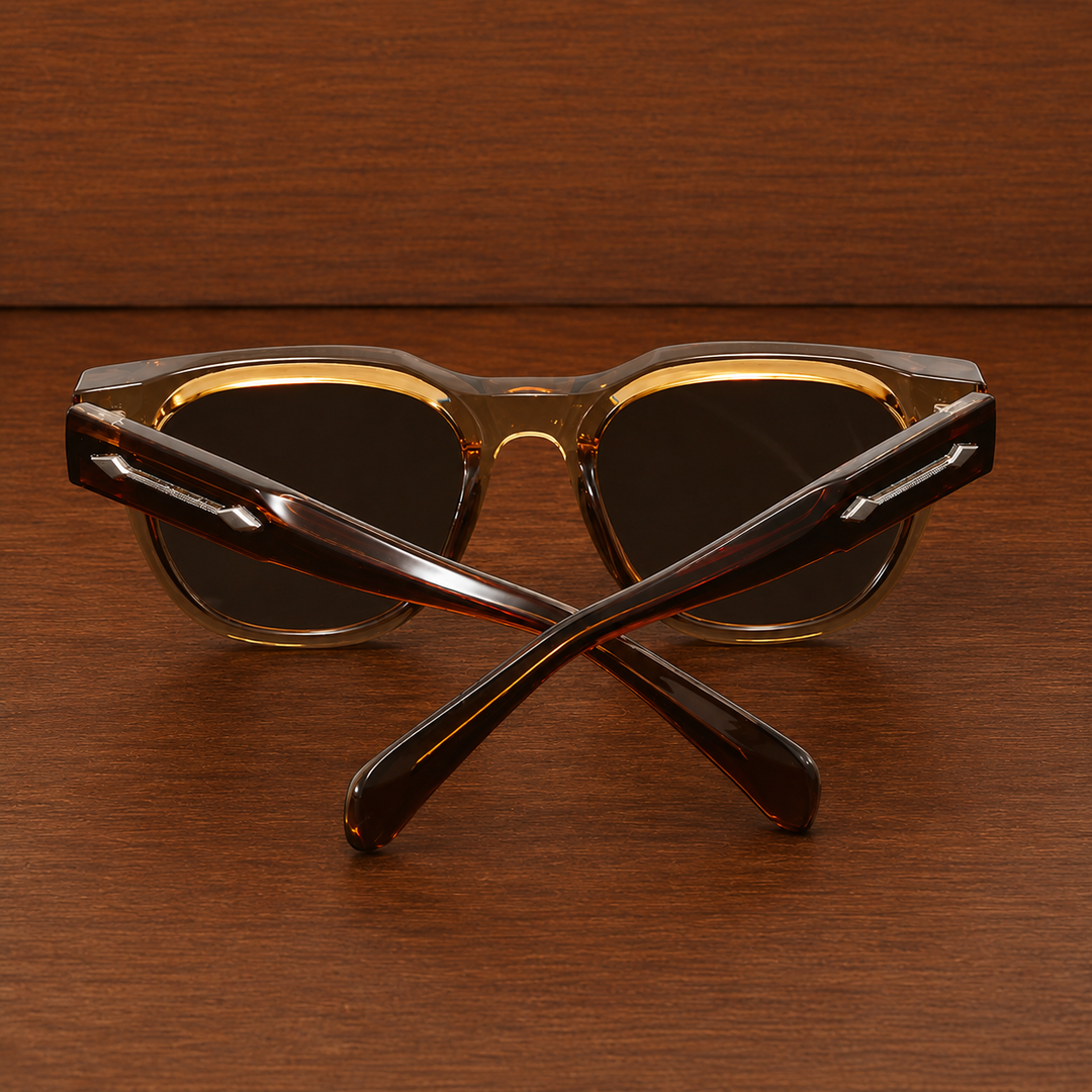 Refined Square Frame Sunglasses